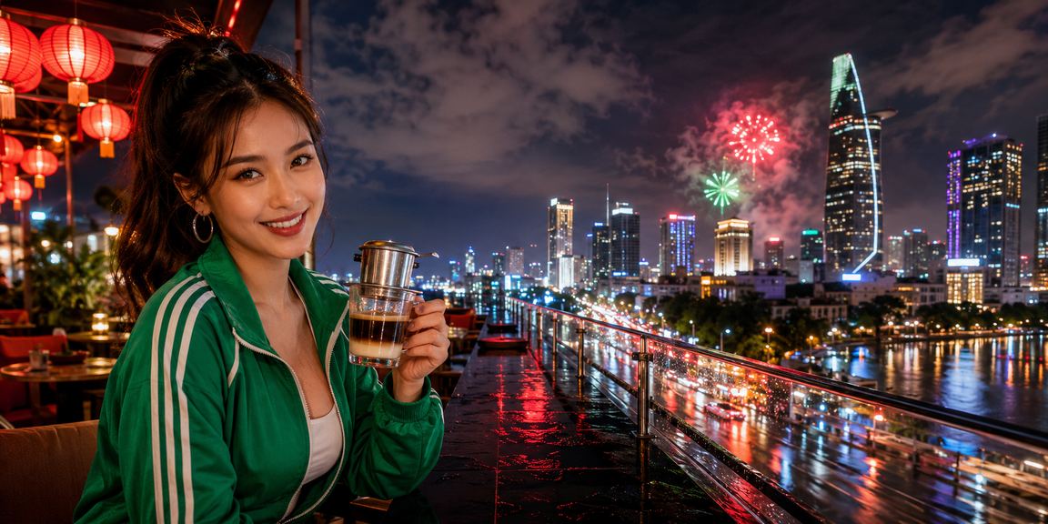 Người dùng TP. Hồ Chí Minh thư giãn với cà phê và đặt cược trên điện thoại